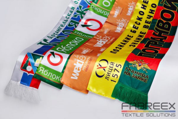 Легкие печатные шарфы из ткани компании FABREEX