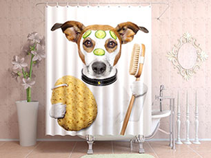 Занавески в ванную из водоотталкивающего Оксфорда FABREEX